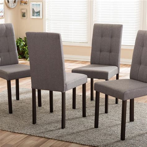 gray fabric chairs metal legs|gray upholstered dining chairs.